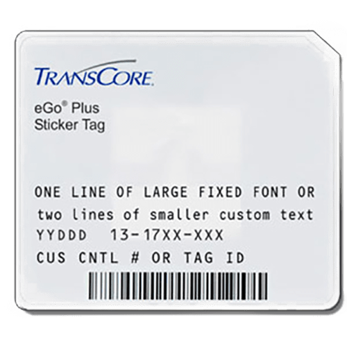 Transcore eGo Plus Windshield Sticker Tag Front