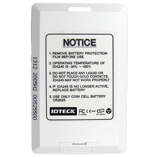 IDTeck Long Range Vehicle Tag For Metallic Windshields Back