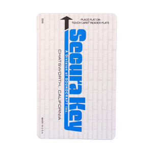 SecuraKey Touchplate Card Front